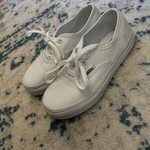 Vans authentic white size 12.5 kids like new